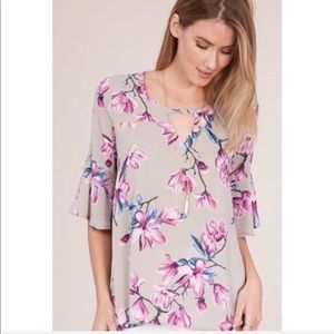Peach Love California Bell Sleeve Blouse boutique